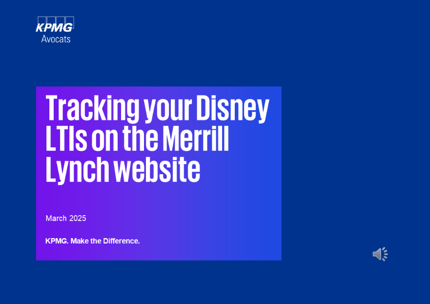 Episode 2 - Tracking your Disney LTIs on the Merrill Lynch website