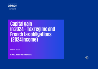 Episode 5 - Capital gain in 2024 - Tax regime and French tax obligations