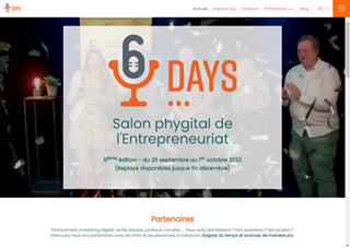 6Days - Salon phygital de l'Entrepreneuriat 2022