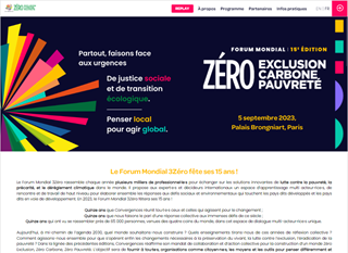 Forum Mondial 3Zéro 2023