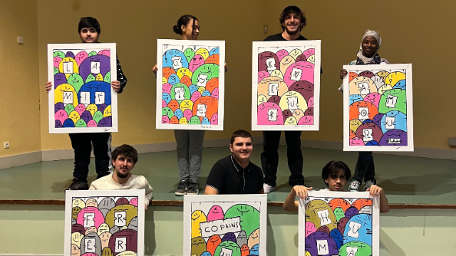 Toile en direct par l'artiste Niochi