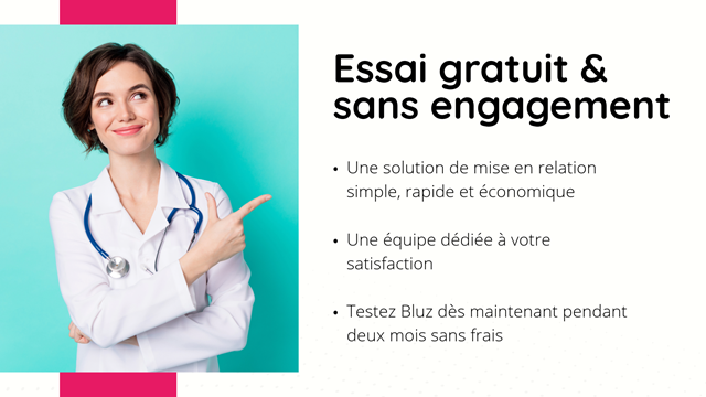 Améliorez l'efficacité de votre établissement de santé avec Bluz - Essai gratuit sans engagement!