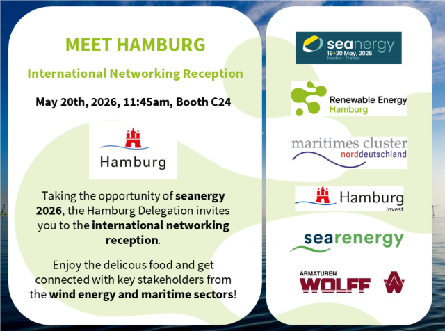 [RENEWABLE ENERGY HAMBURG] 🌍 Meet Hamburg – International Lunch reception