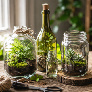 Donnez une seconde vie à vos bouteilles ou contenants en verre