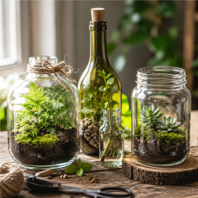 Donnez une seconde vie à vos bouteilles ou contenants en verre