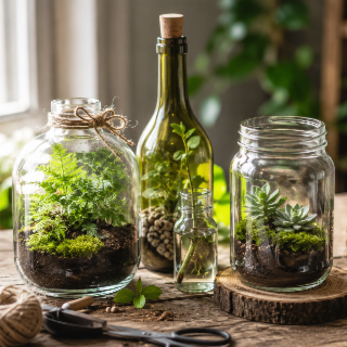Donnez une seconde vie à vos bouteilles ou contenants en verre