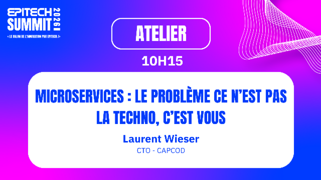 Microservices : le problème ce n'est pas la techno, c'est vous !