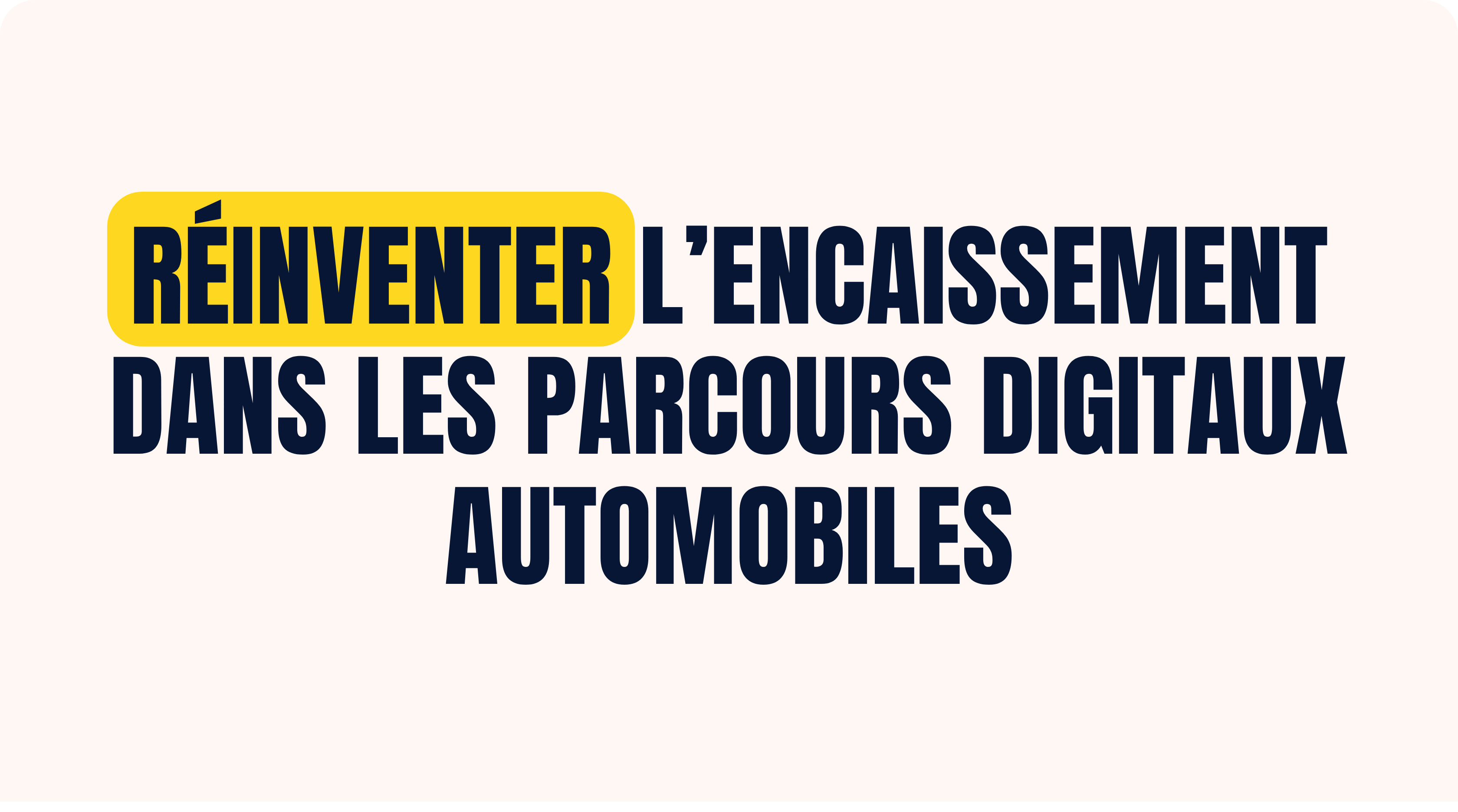 Workshop OpenHive - Réinventer l’encaissement dans les parcours digitaux automobiles