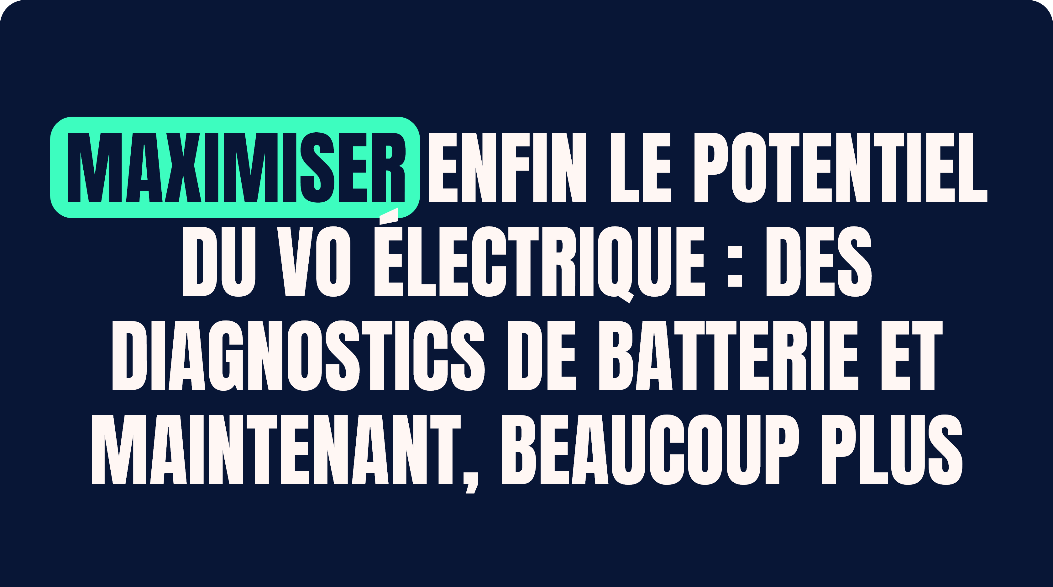 Workshop Aviloo - Maximiser enfin le potentiel du VO électrique : des diagnostics de batterie et maintenant, beaucoup plus