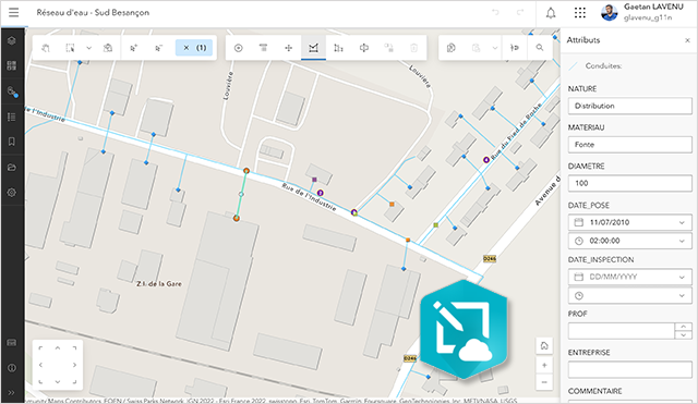 Découvrir ArcGIS Web Editor et Advanced Editing, les capacités d'édition avancée de données en mode Web