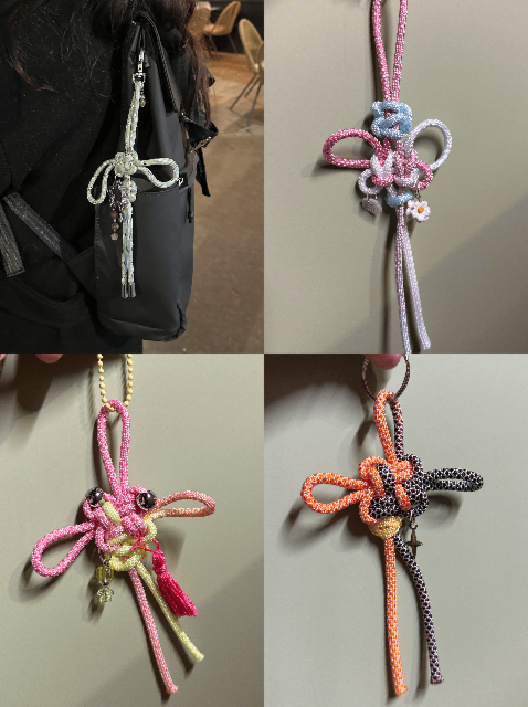 Atelier création de porte-clé en nœud de fortune chinois traditionnel