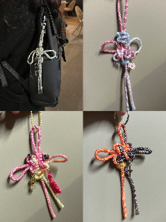 Atelier création de porte-clé en nœud de fortune chinois traditionnel