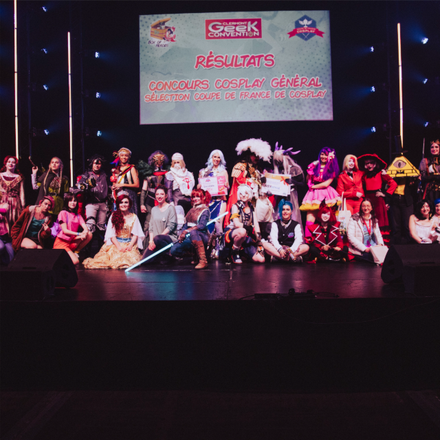 Annonce des résultats du concours Cosplay