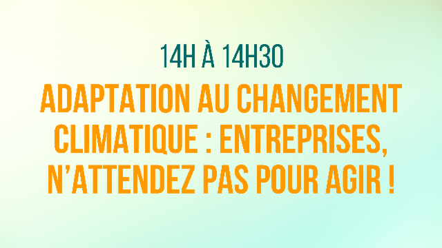 Adaptation au changement climatique : entreprises, n’attendez pas pour agir !