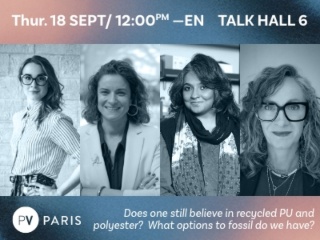 [Talk - Hall 6] Does one still believe in recycled PU and polyester? What options to fossil do we have? 