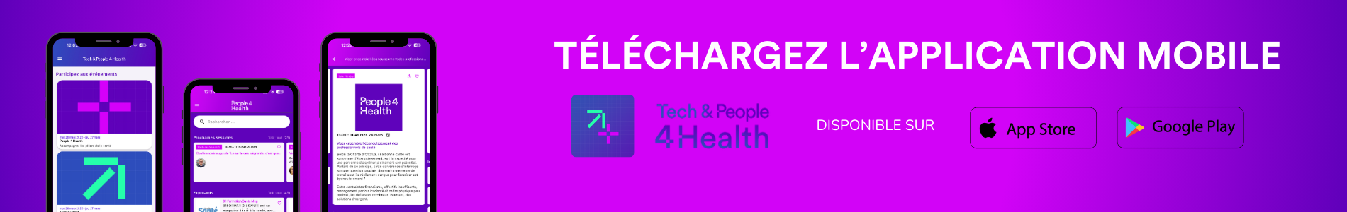 Téléchargez l'application mobile Tech &amp; People 4 Health